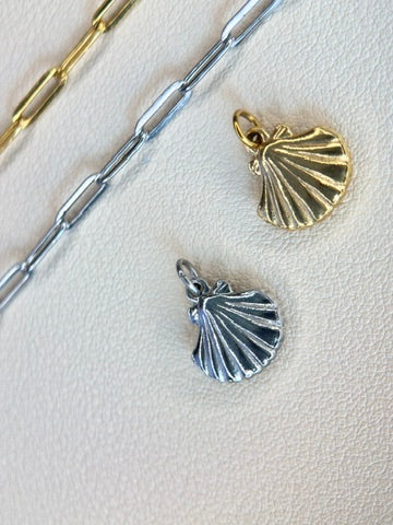 Coastal Keepsake Clam Shell Charm