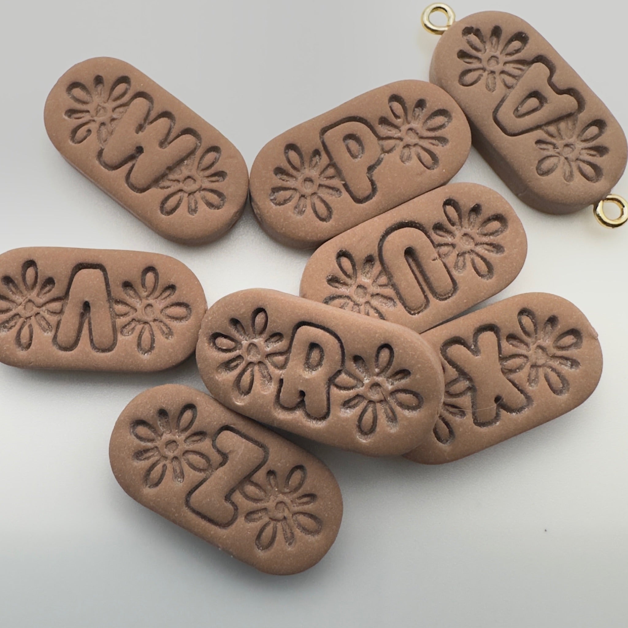 Bloom Letter Tag Charm