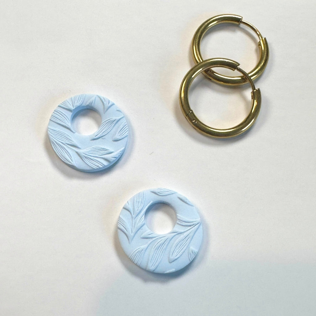 Blue Botanica Hoop Charms