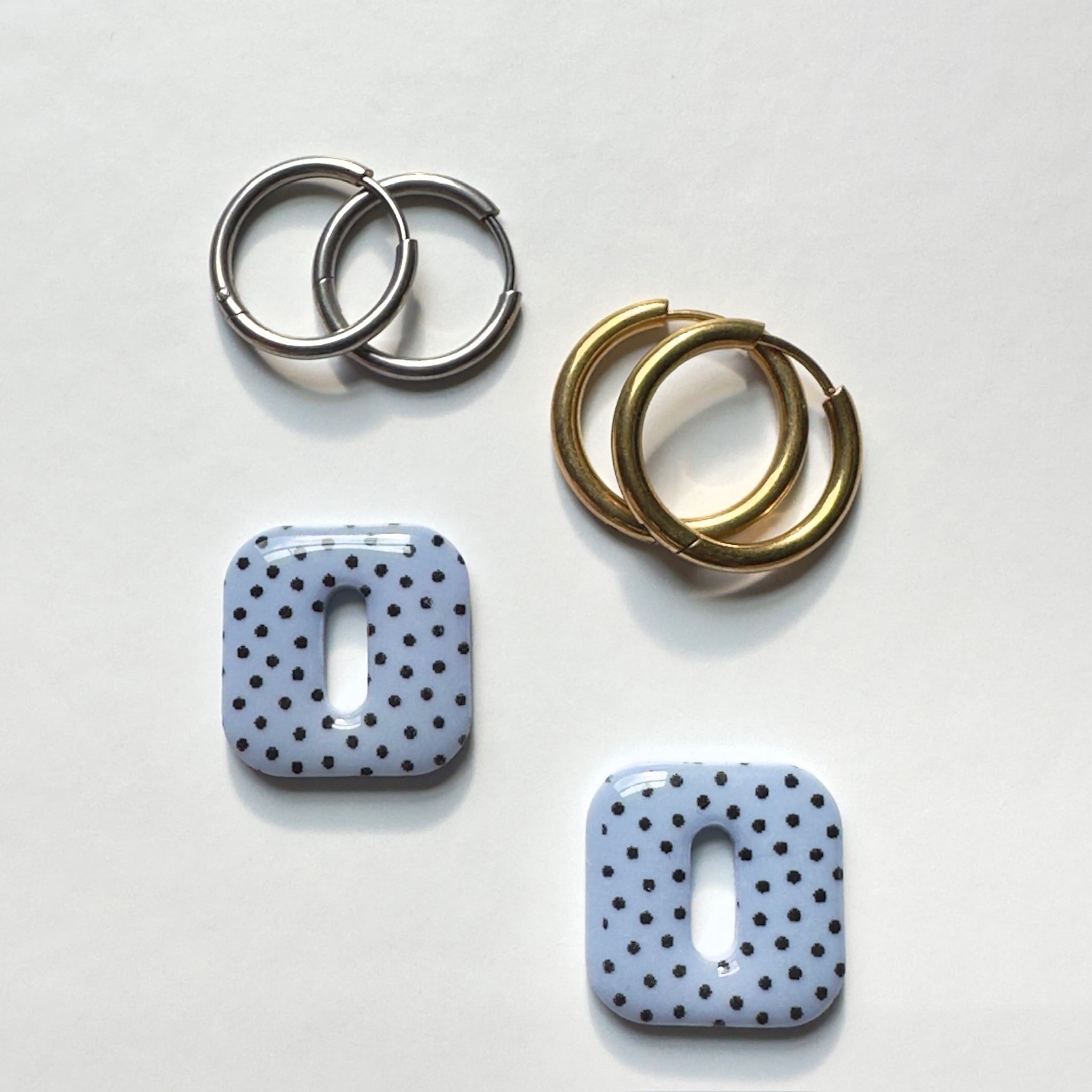 Dot & Dash Hoop Charms