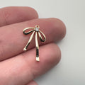 Bow With Cubic Zirconia Charm