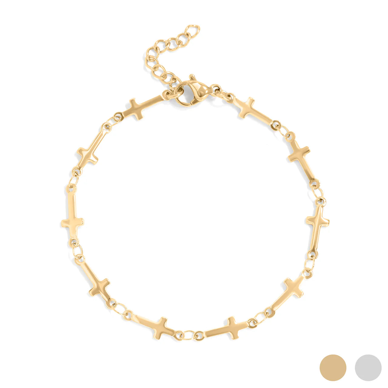 Quiet Faith Cross Bracelet