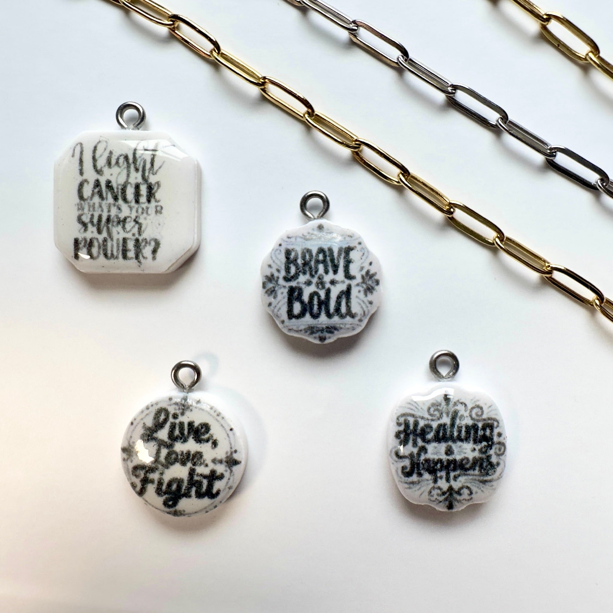 Healing Affirmations Cancer Awareness Charm