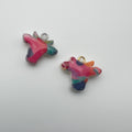 Wild at Heart Watercolor Cow Charm