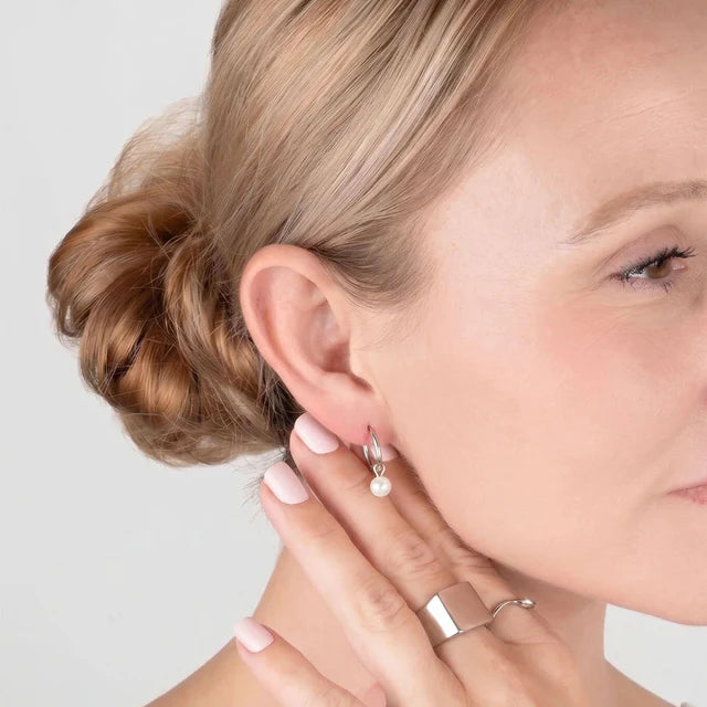 Pearl Theory Huggie Hoop Earrings