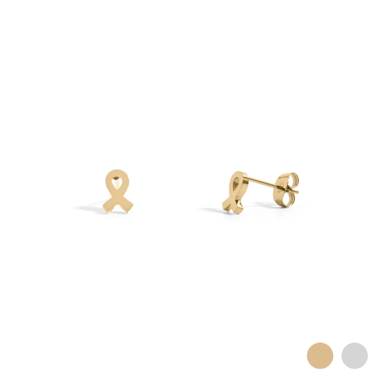 Strength in the Ribbon Stud Earrings