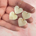 Ever Yours Marble Heart Hoops
