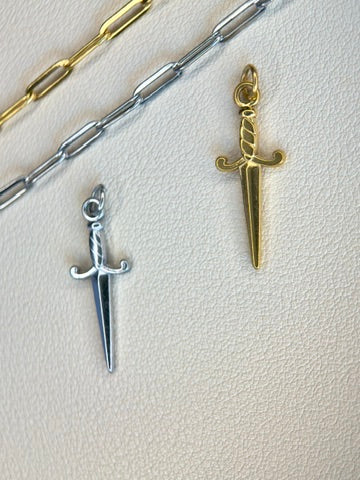Stay Sharp Dagger Charm