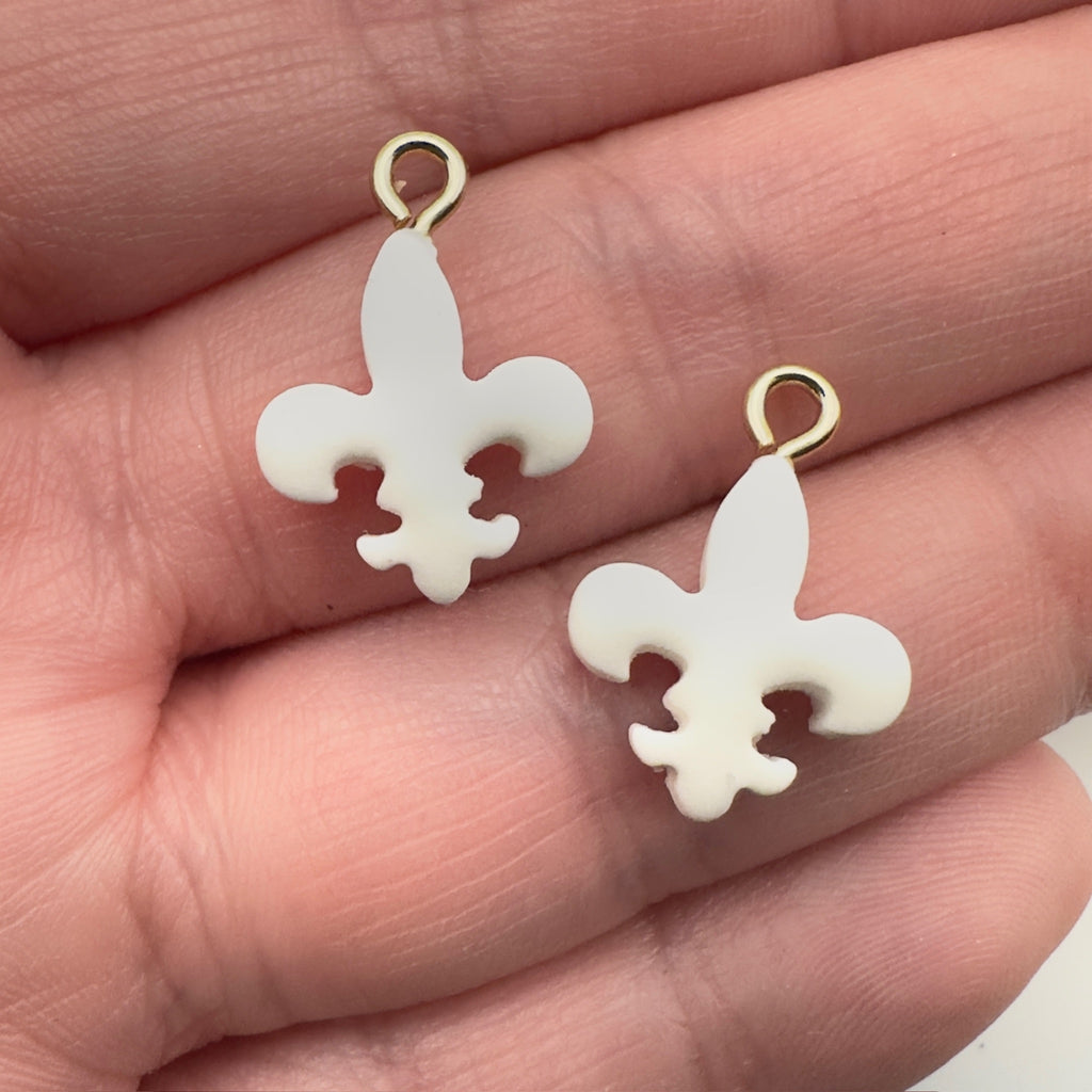 Fiercely Refined Fleur-de-Lis Charm