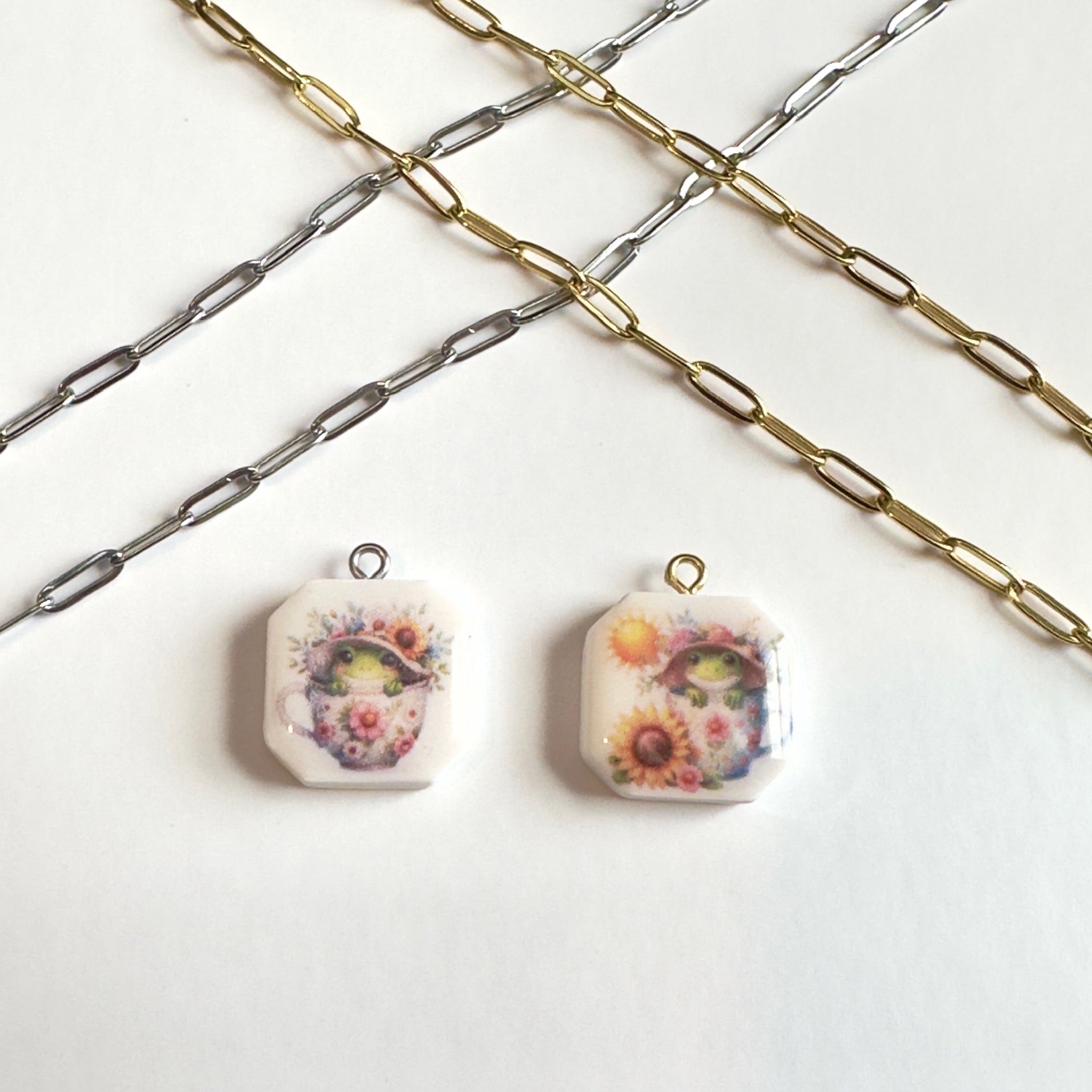 Teacup Frog Charm Collection