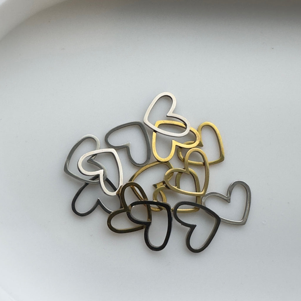 Hollow Heart Charm