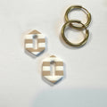 Sandbar Stripe Hoop Charms