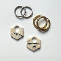 Granite Geo Hoop Charms