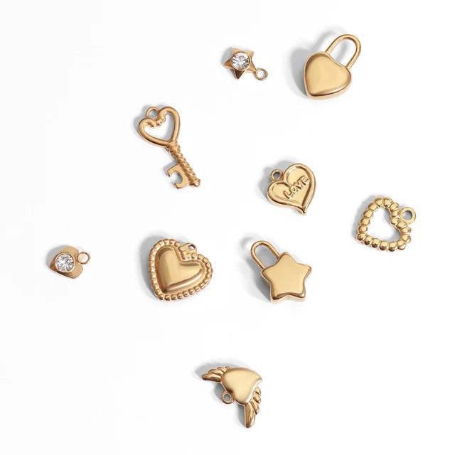 Locked In Heart Charm