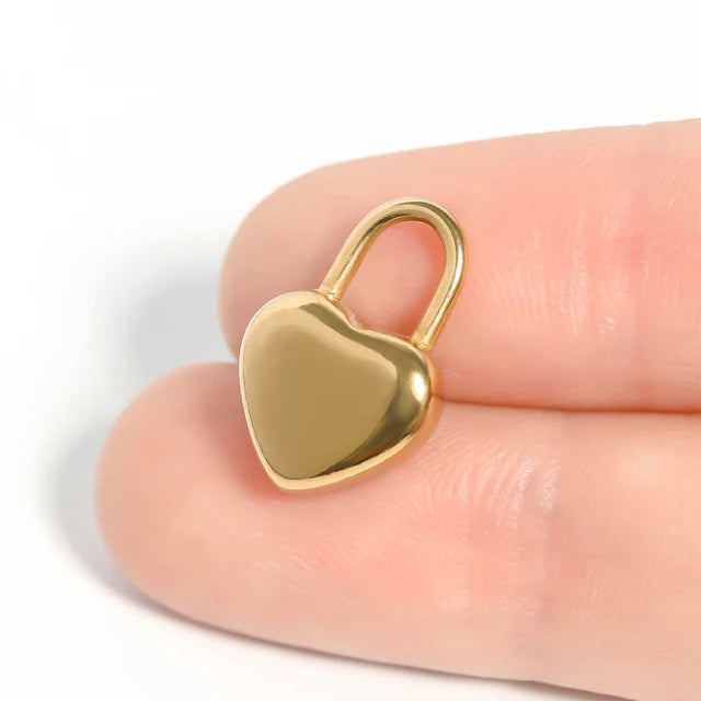 Locked In Heart Charm