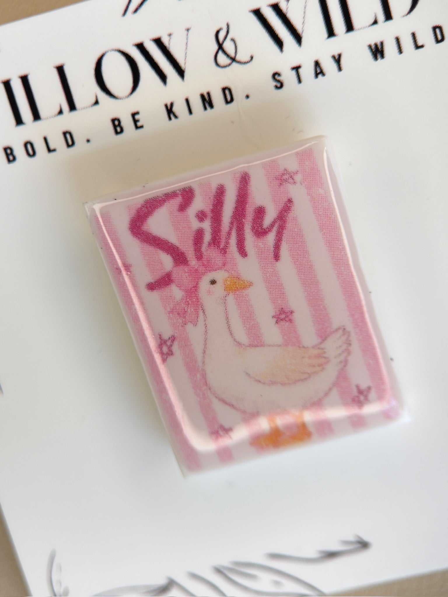 Silly Goose Art Pin