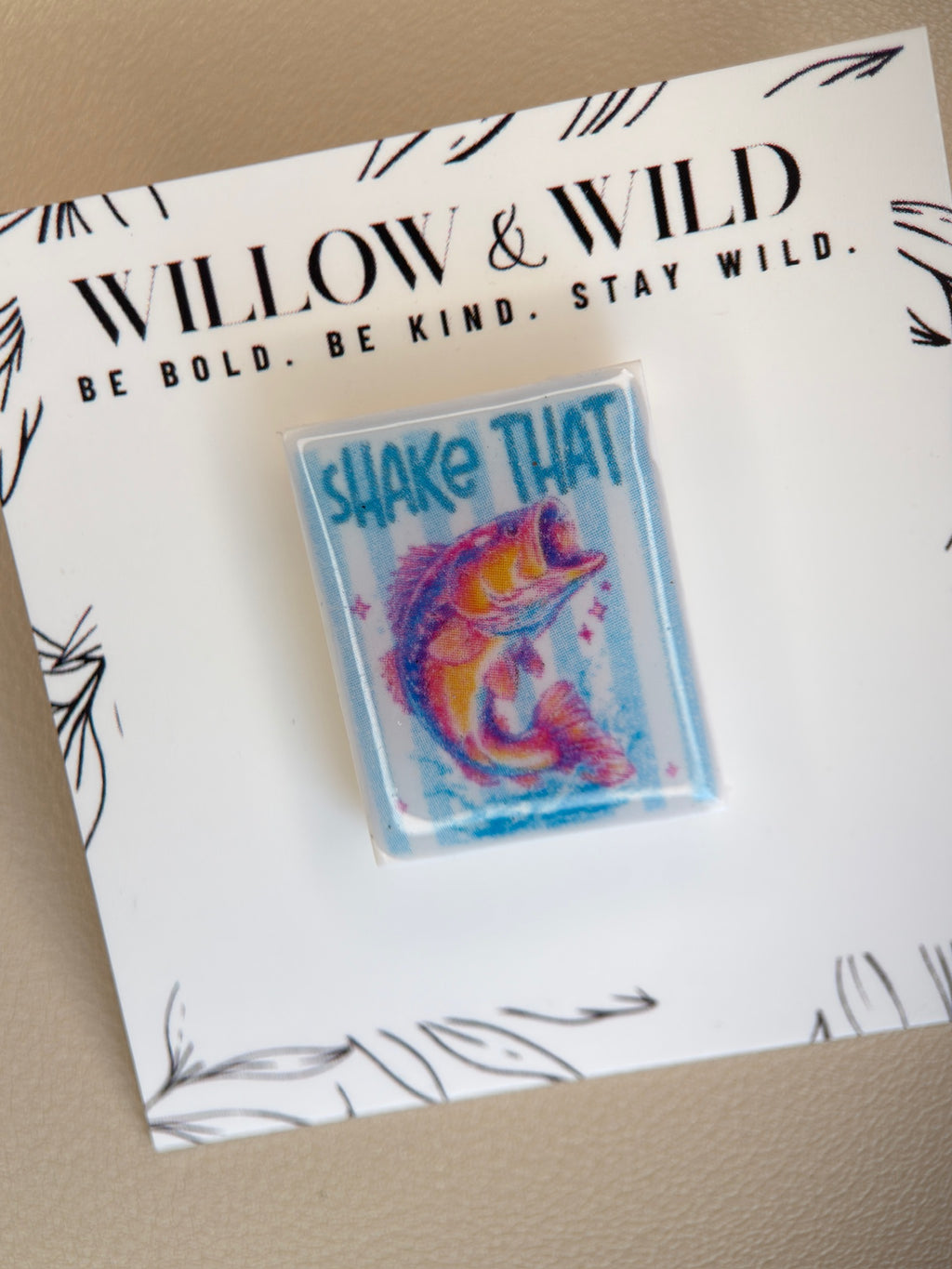 Shake That Bass Art Pin