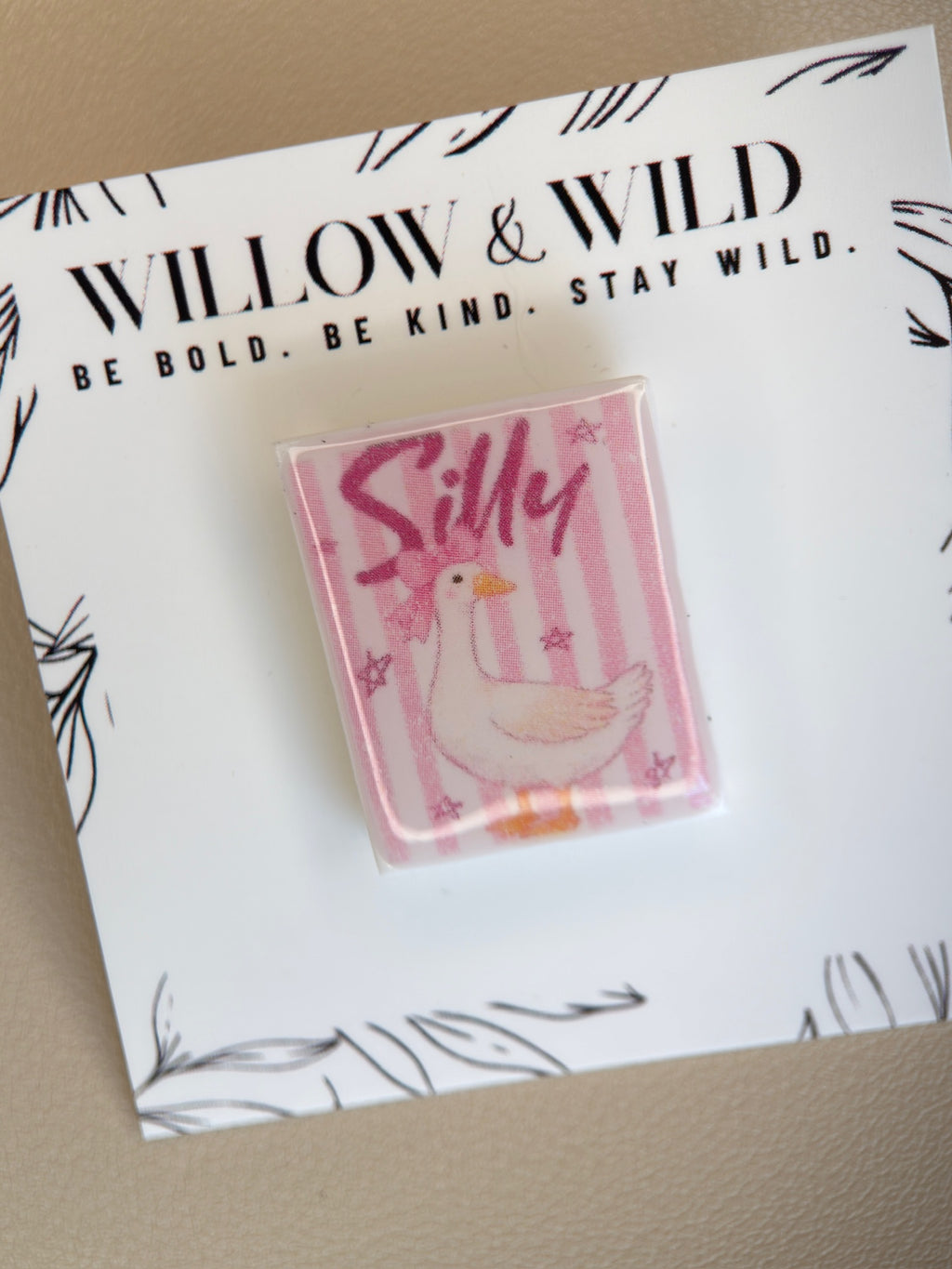 Silly Goose Art Pin