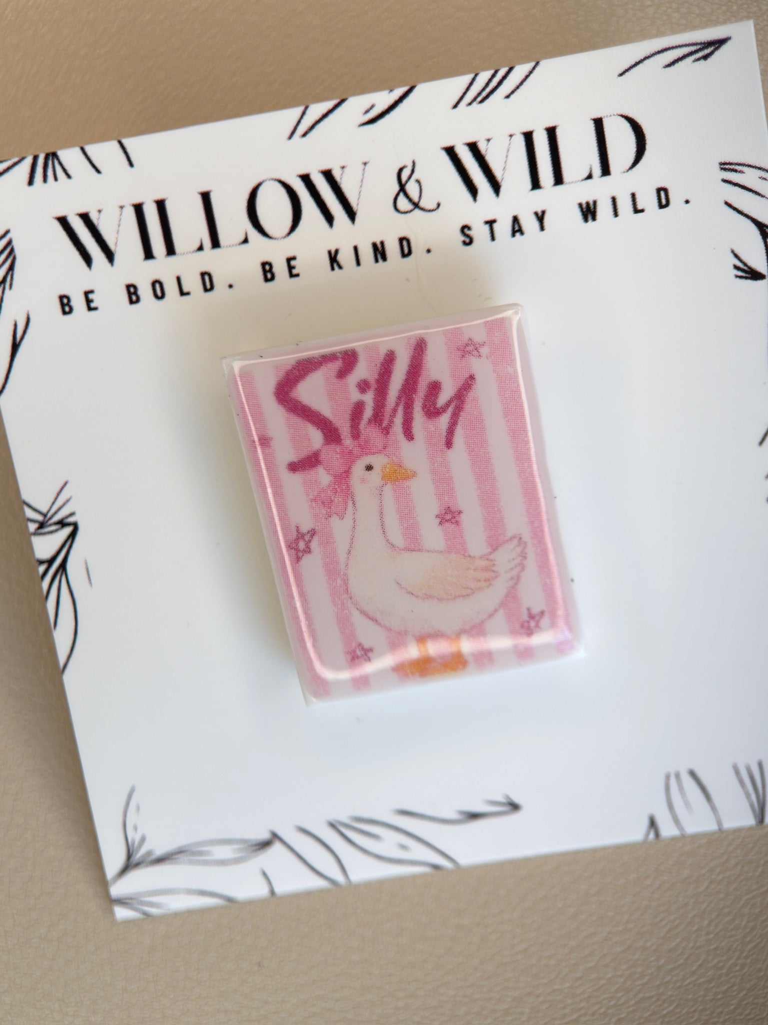 Silly Goose Art Pin