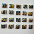 Cats Under a Wild Sky Mini Magnet Set - Set of 5