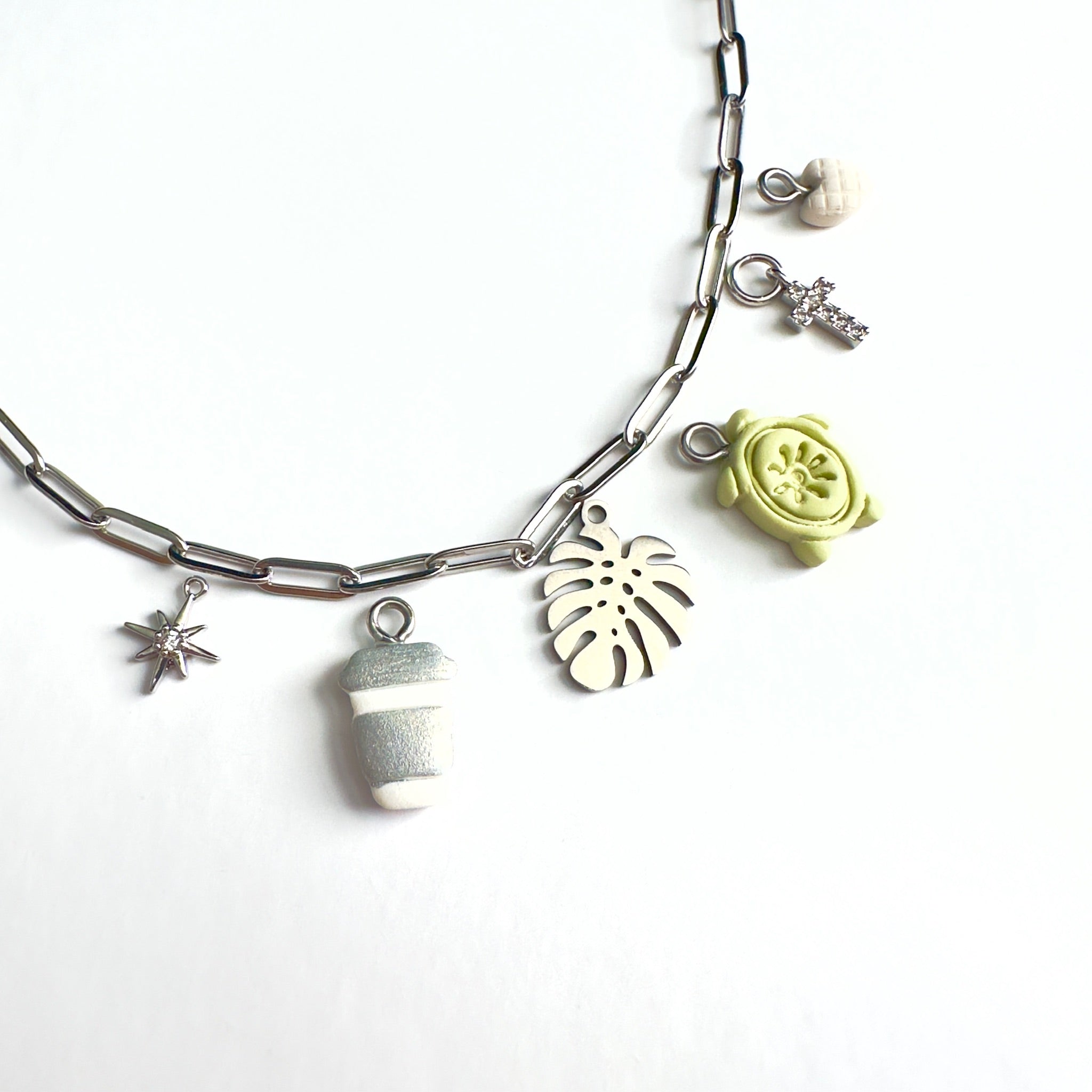Monstera Leaf Charm
