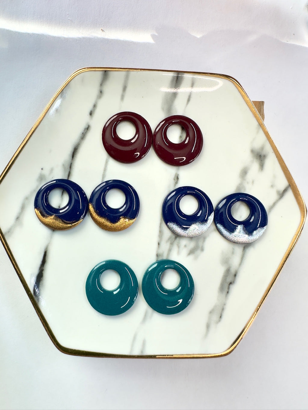 Wild Orbit Hoop Charms - Jewel Tones Collection