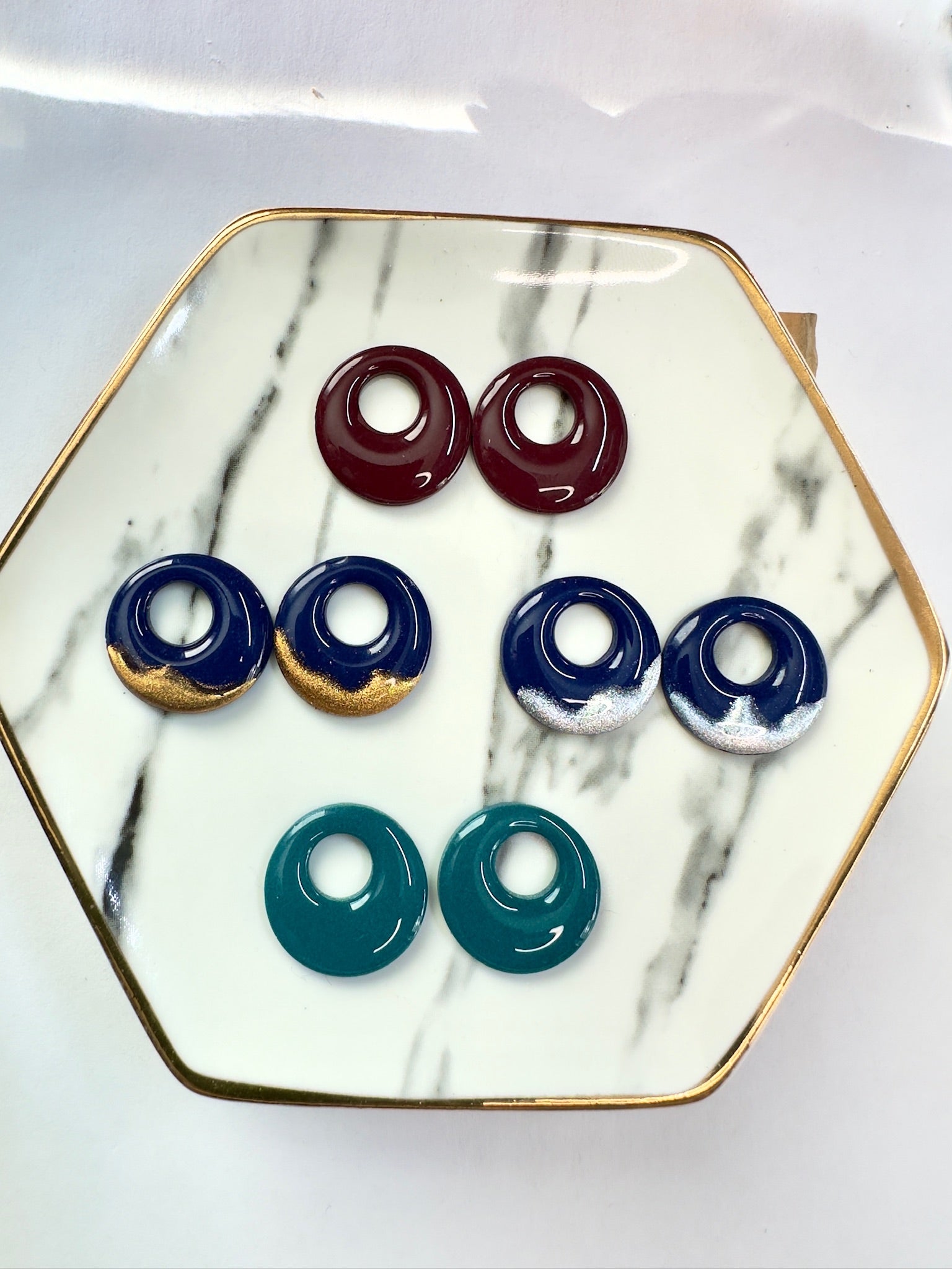 Wild Orbit Hoop Charms - Jewel Tones Collection