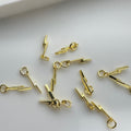 Gold Lightning Bolt Charm