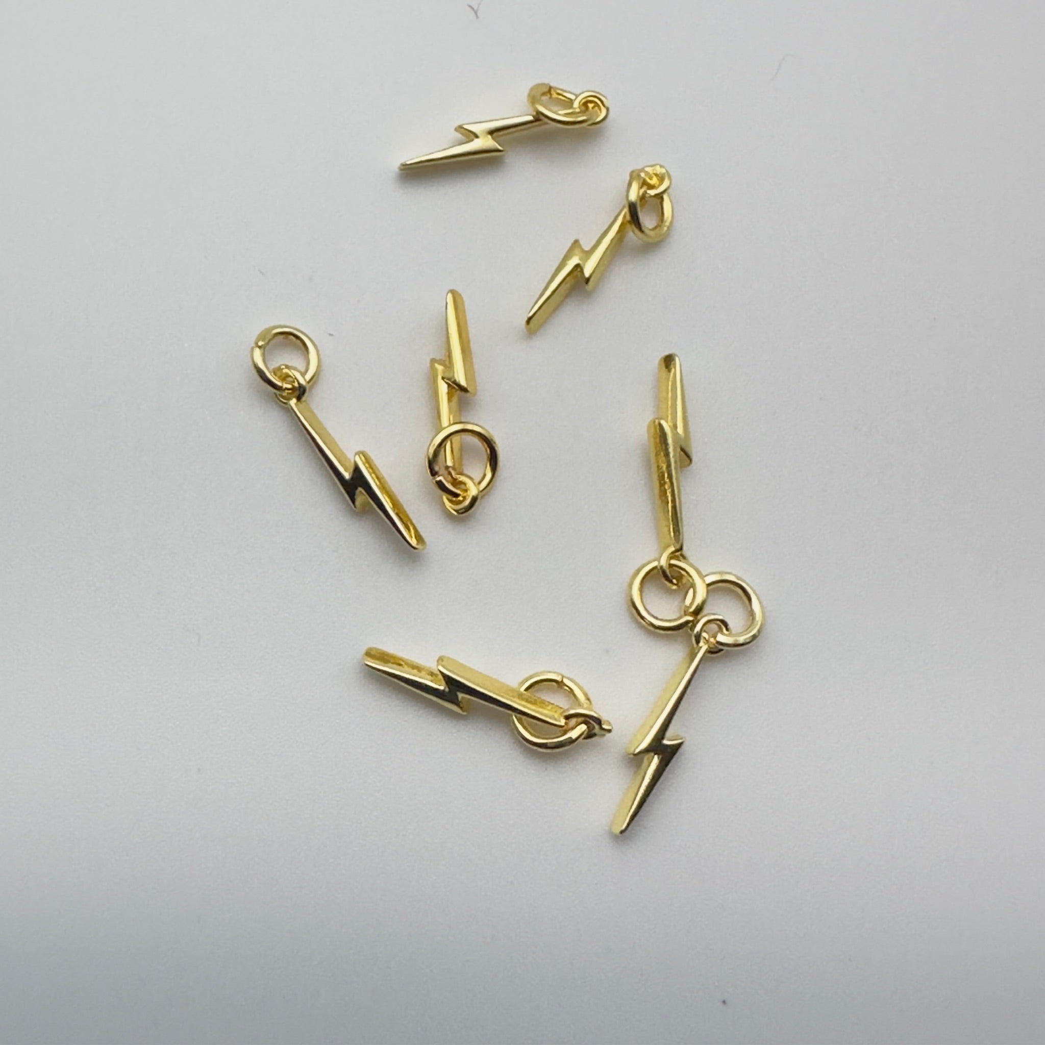 Gold Lightning Bolt Charm
