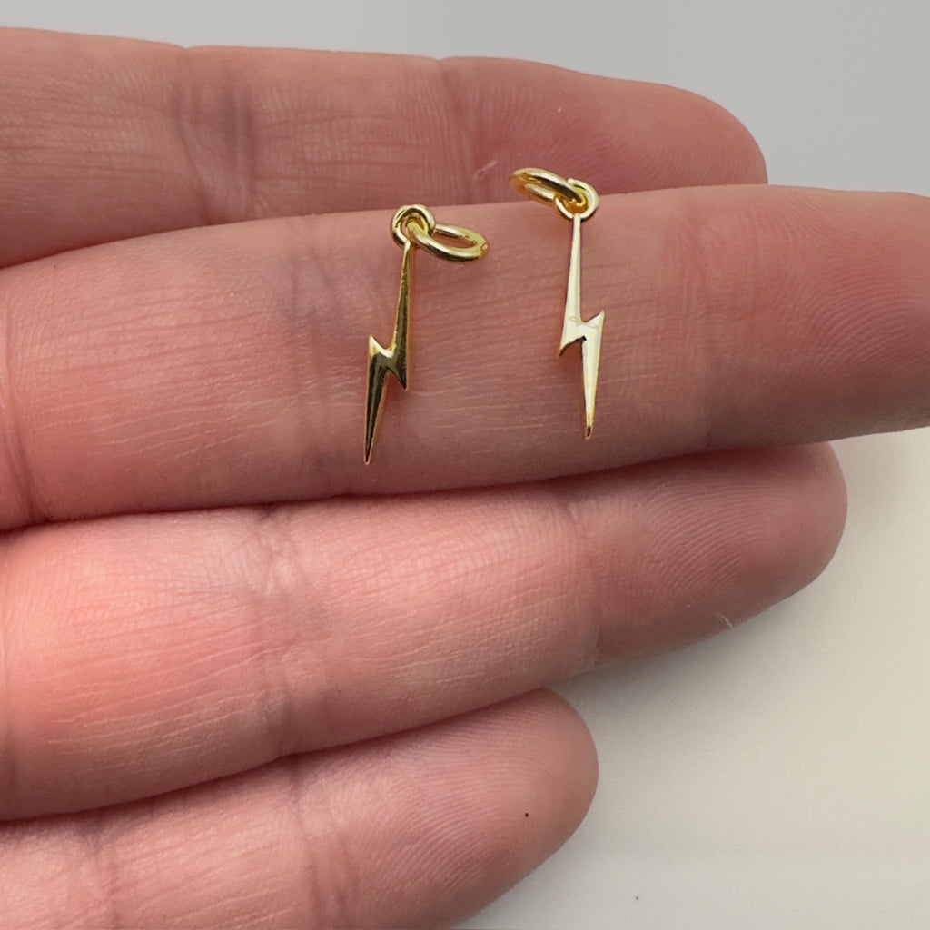 Gold Lightning Bolt Charm