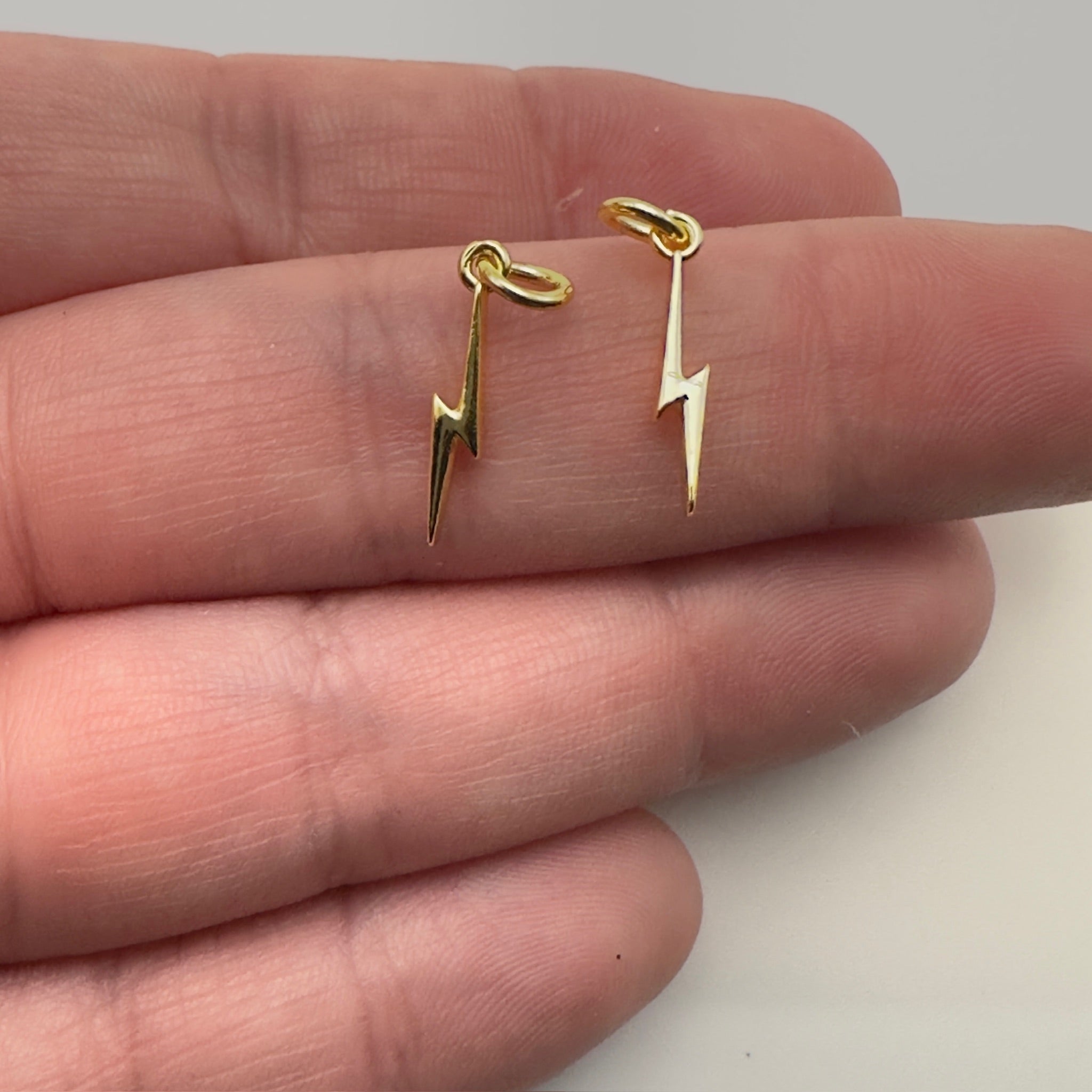 Gold Lightning Bolt Charm