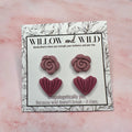 Modern Romance Stud Set - Pink Blooms