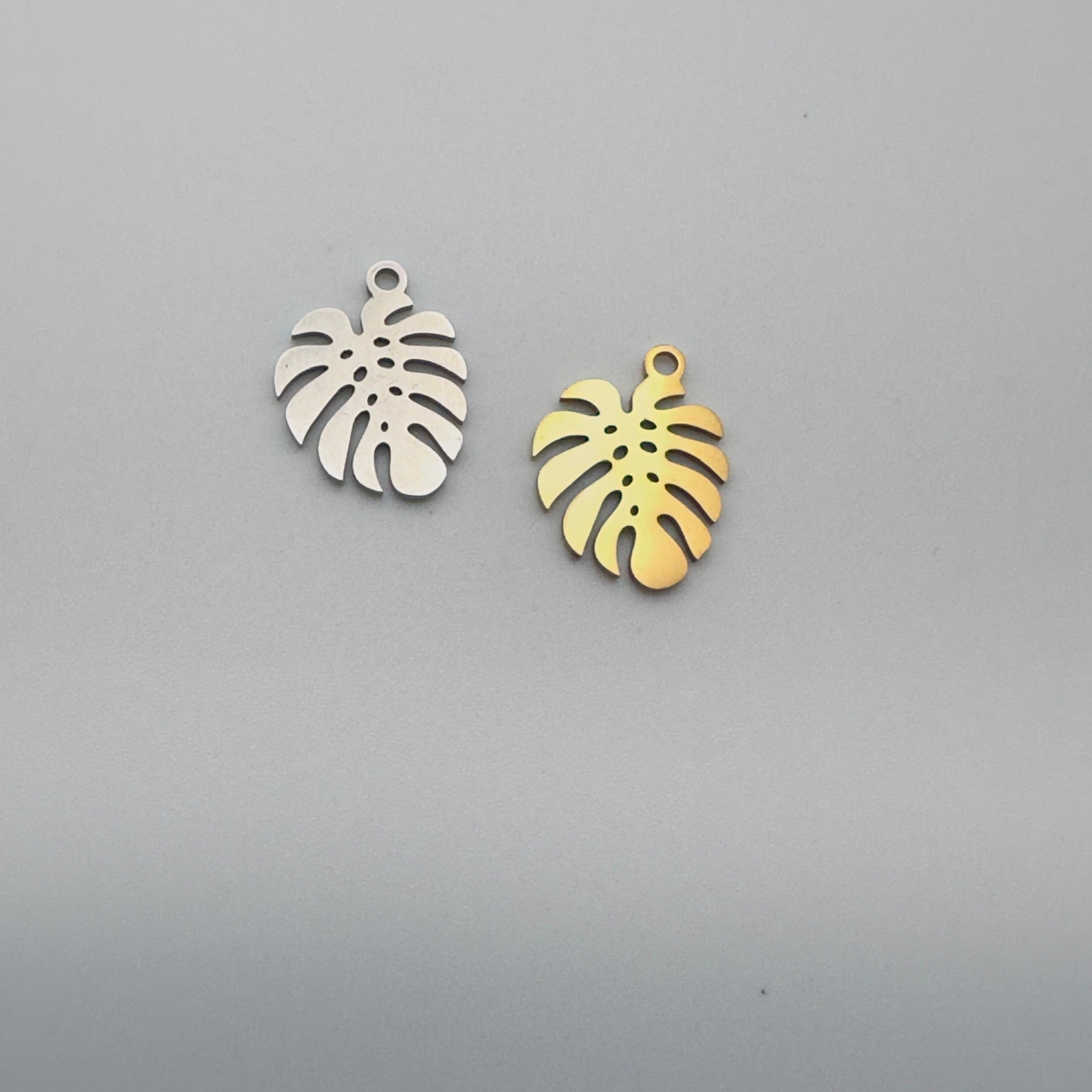 Monstera Leaf Charm