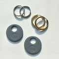 Shell Imprint Hoop Charms