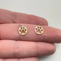 Pawprint Charm in Stainless Steel