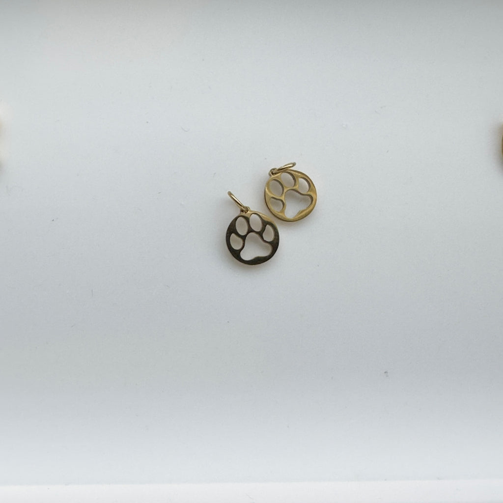 Pawprint Charm in Stainless Steel