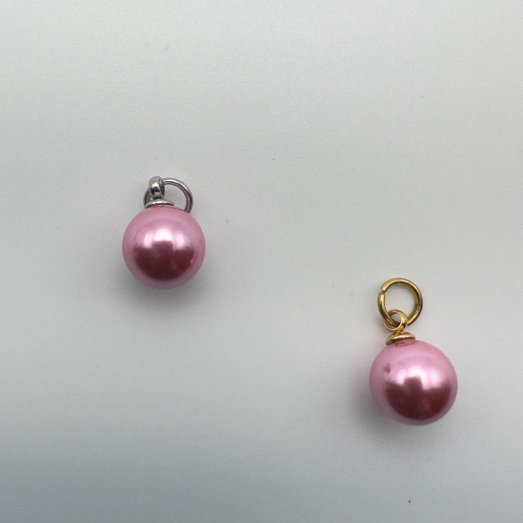 Pink Pearl Charm - PVD