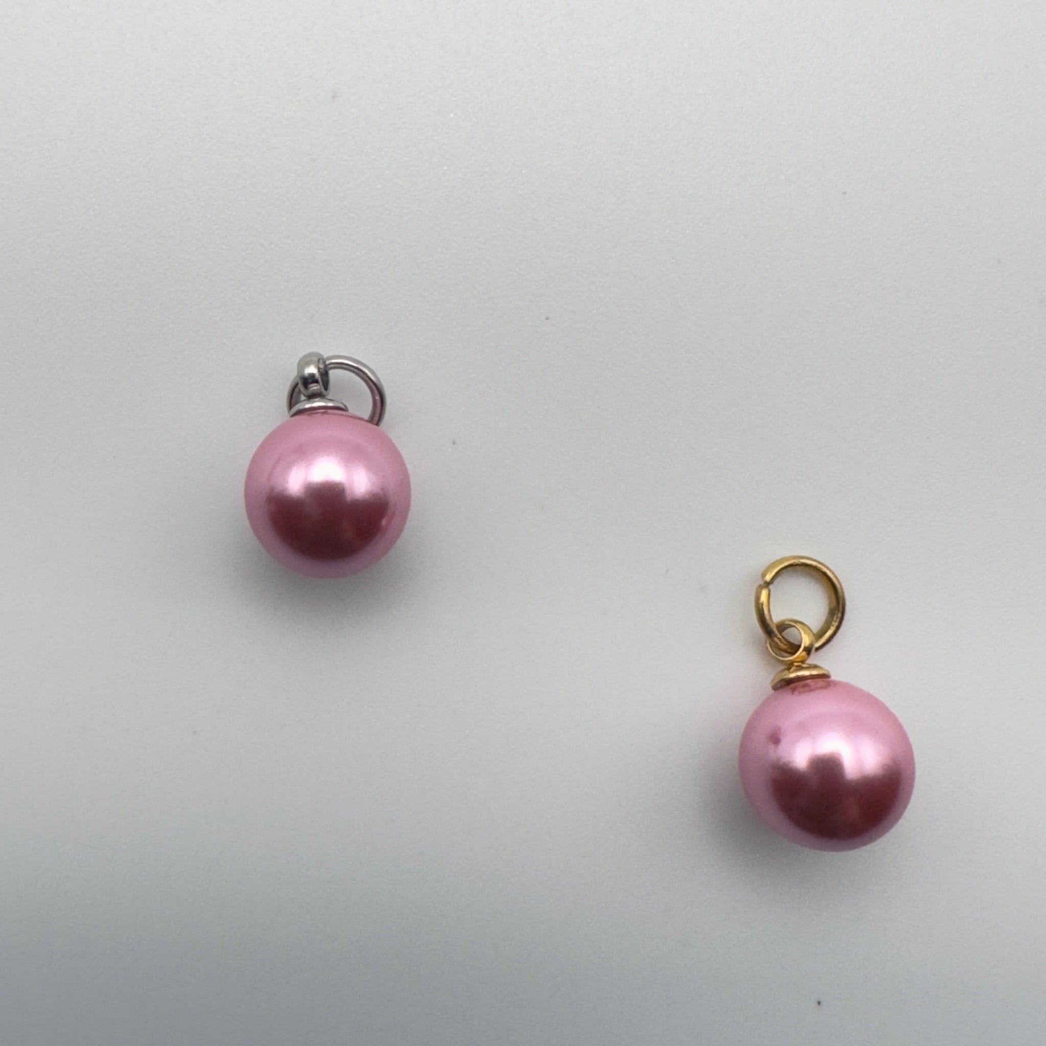 Pink Pearl Charm - PVD