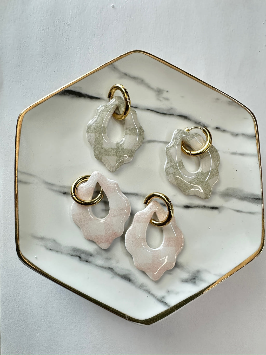 Oversized Wild Fleur Hoop Charms
