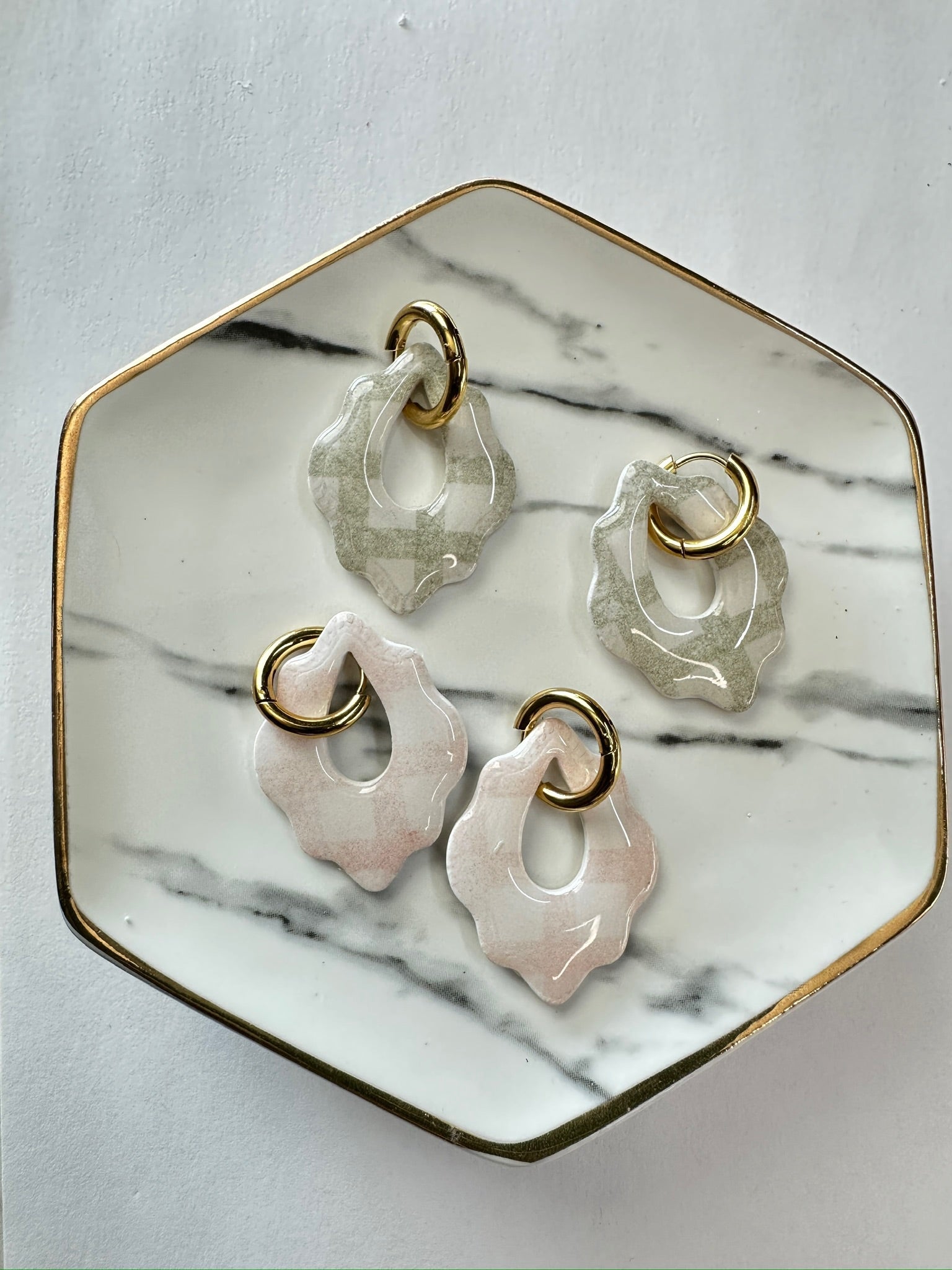Oversized Wild Fleur Hoop Charms