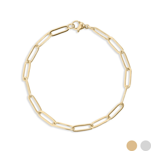 Link Your Story 4mm Paperclip Chain Bracelet