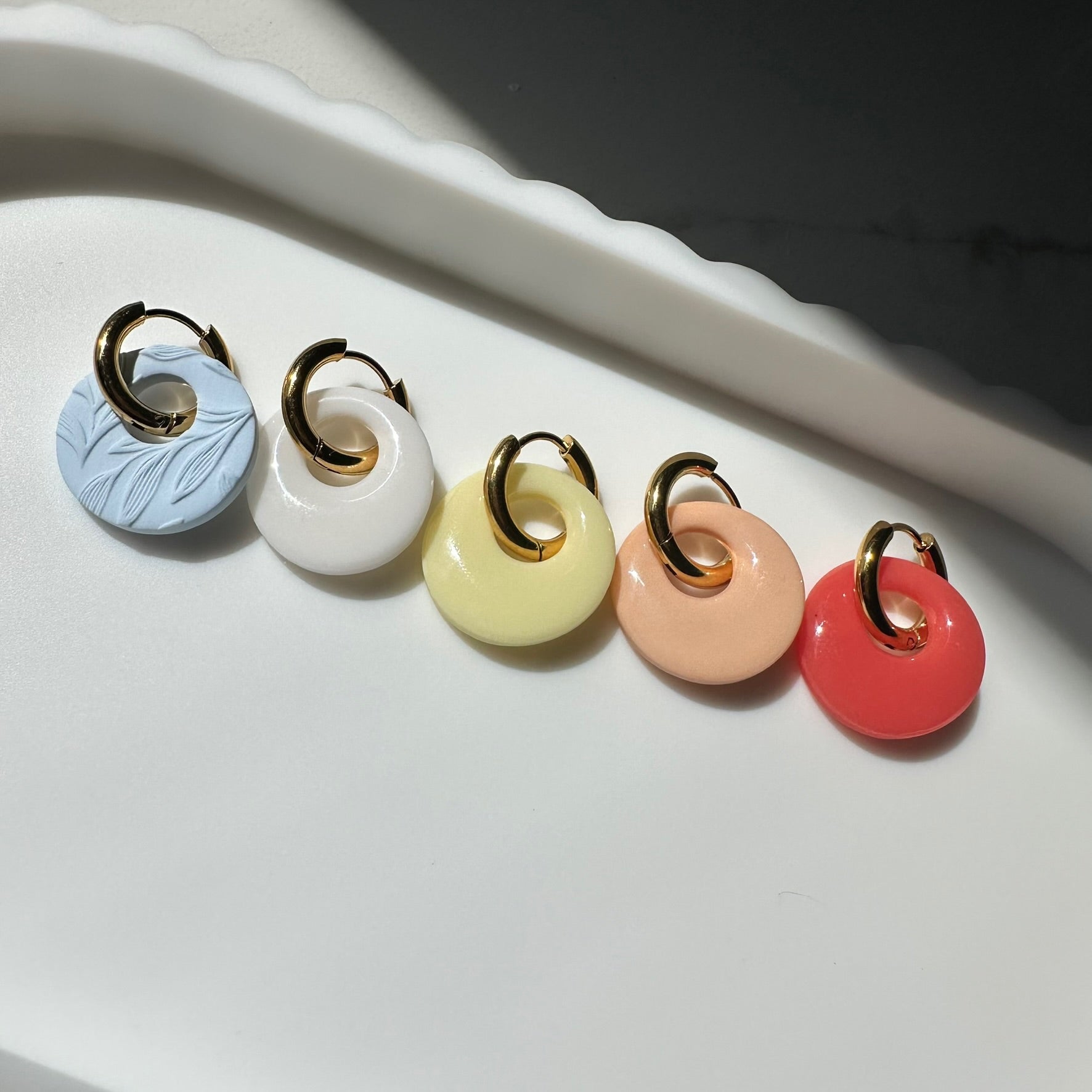 Blue Botanica Hoop Charms