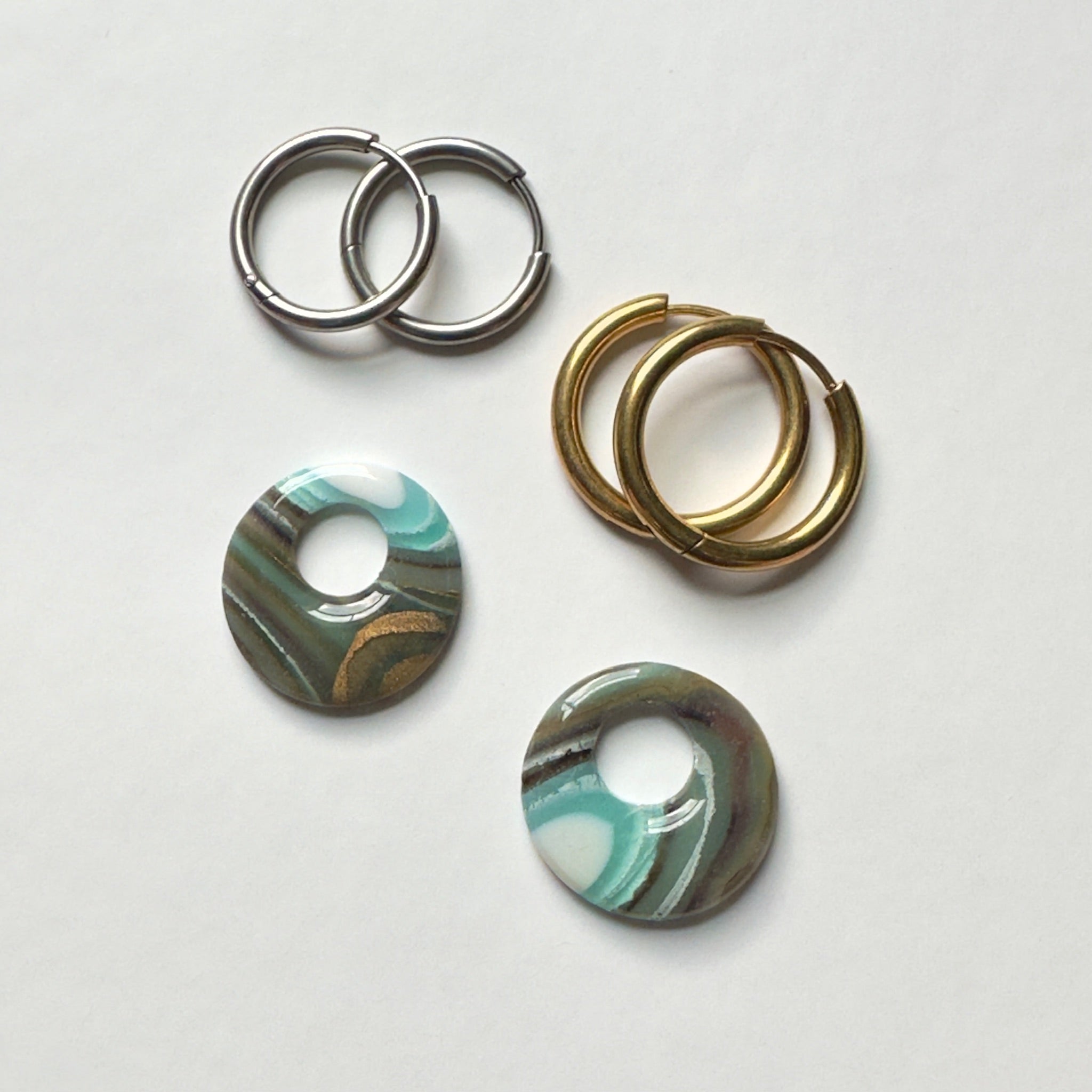 Geode Wild Orbit Hoop Charms