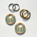 Desert Bloom Round Hoop Charms