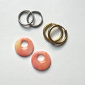 Peach Sunset Wild Orbit Hoop Charms