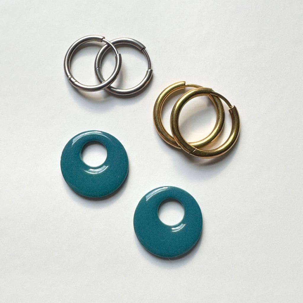 Wild Orbit Hoop Charms - Jewel Tones Collection