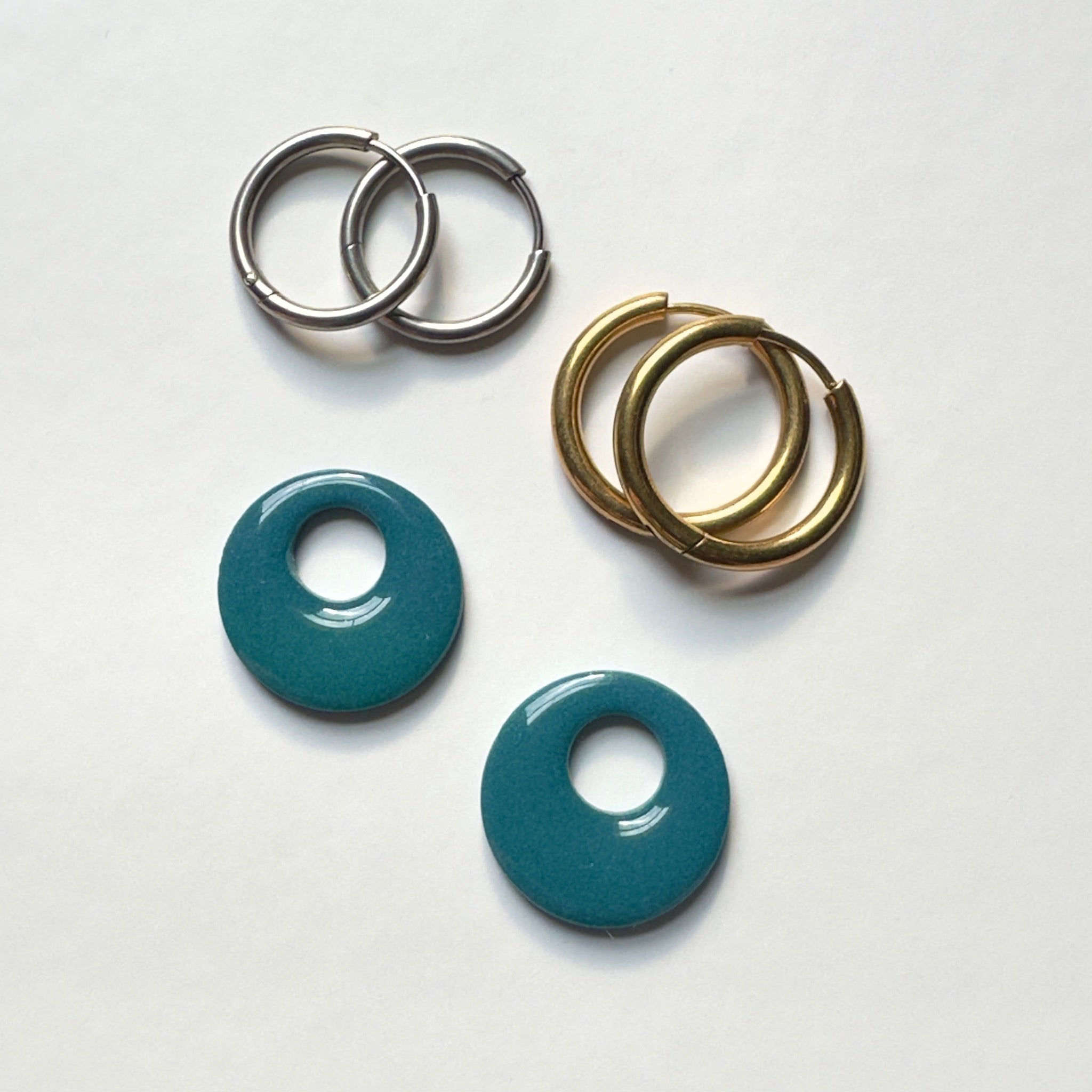 Wild Orbit Hoop Charms - Jewel Tones Collection