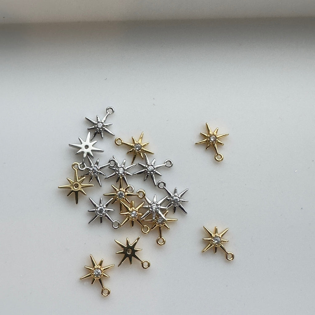 Tiny CZ Star Charm