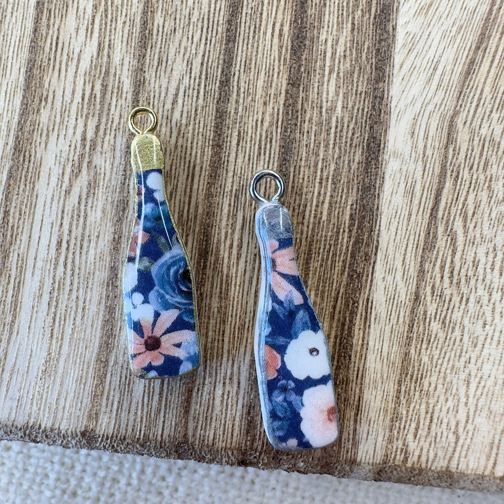 Floral Wine Bottle Charm