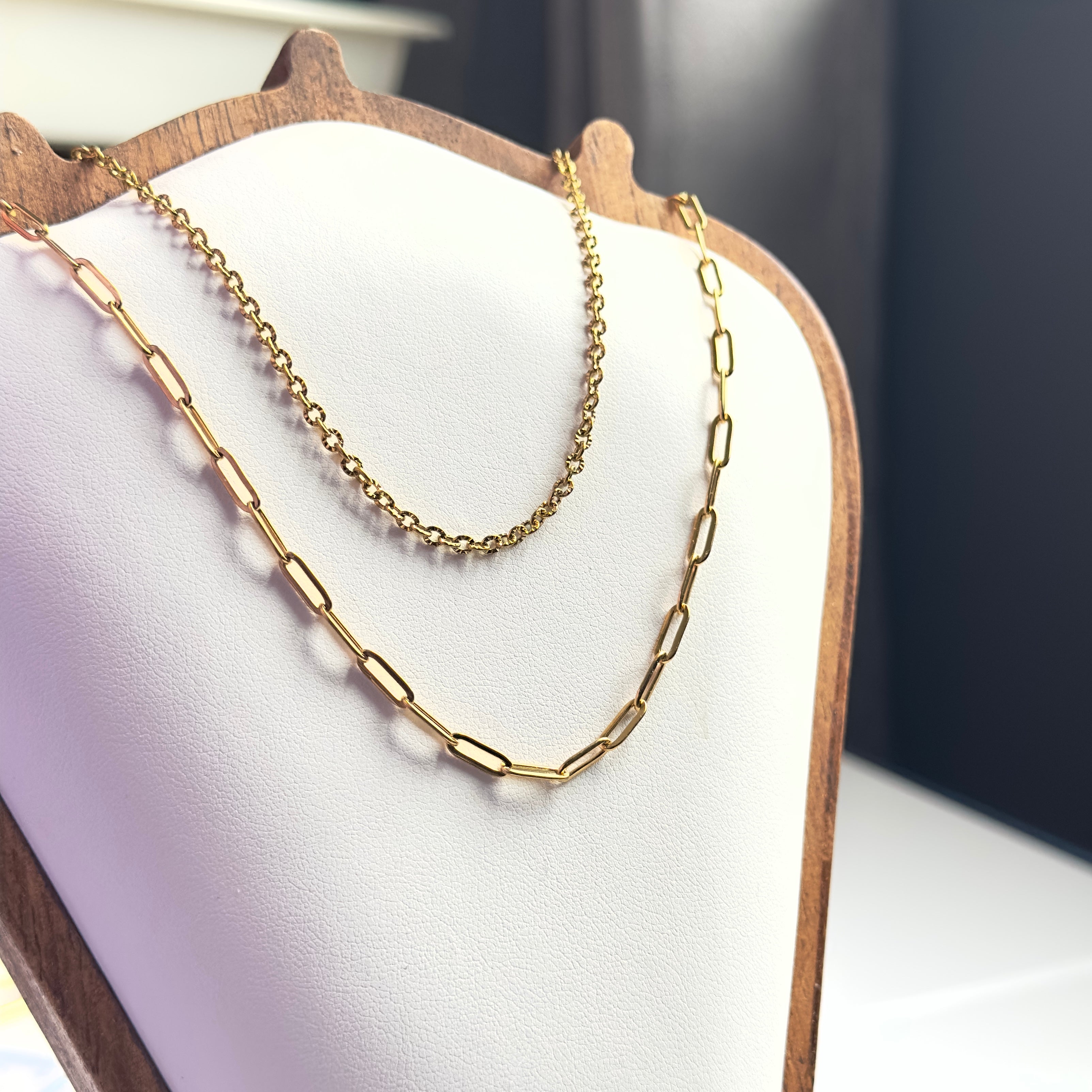 Link Your Story 4mm Paperclip Chain Necklace